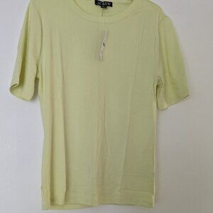 J. Crew Refined Rib Elbow-sleeve T-shirt Med